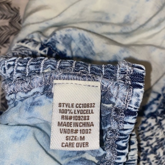 Vintage Havana NWT washed denim tie from bandeau top SIZE MEDIUM - Picture 6 of 7